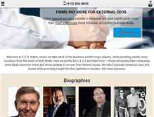 Tablet Screenshot of ceo-watch.com